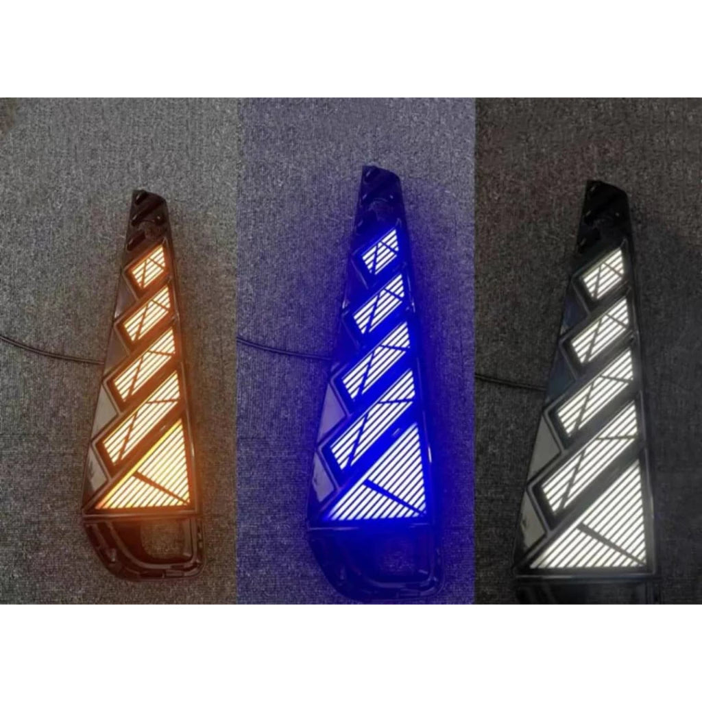 Toyota Alphard/Vellfire 40 Series Car Front Bumper LED Daytime Running Light 3 Color Turn Signal Lamp