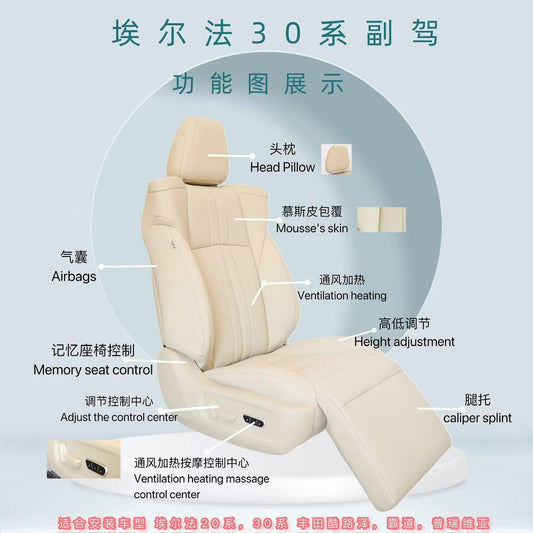 OEM ALPHARD FRONT SEAT TESTING