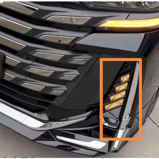 Toyota Alphard/Vellfire 40 Series Car Front Bumper LED Daytime Running Light 3 Color Turn Signal Lamp