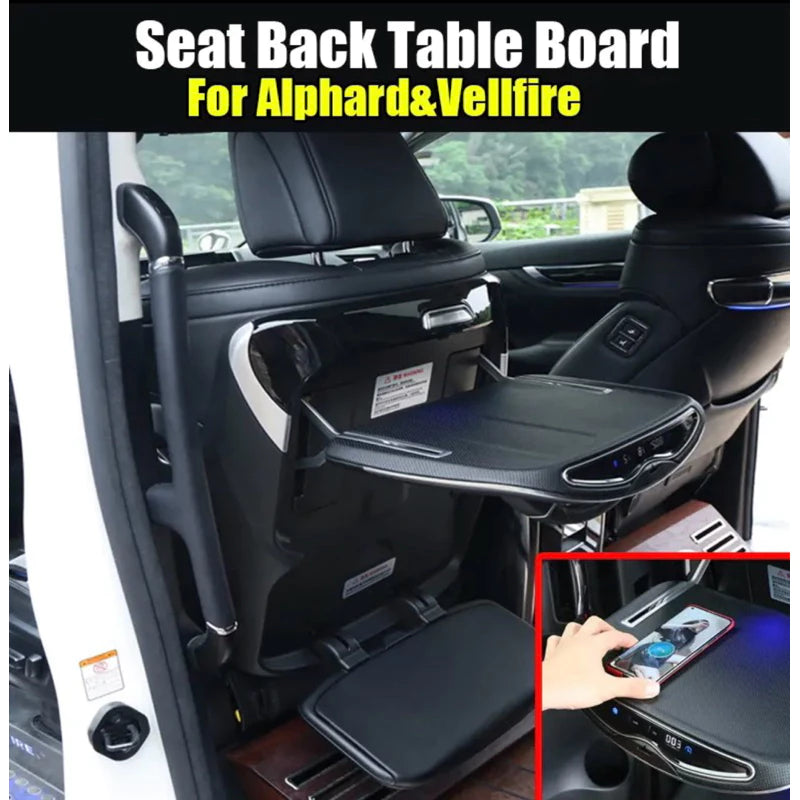 Toyota Alphard/Vellfire ANH20 /AGH30/AGH40 Multifunction Folding Digital Table/ Folding Table WT Ambient Light Black
