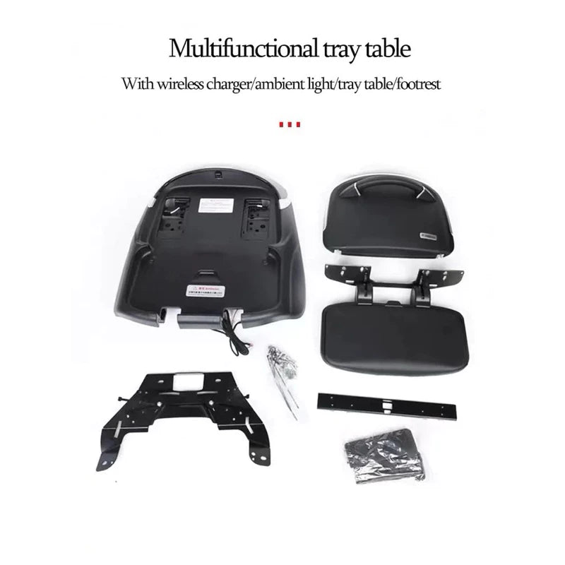 Toyota Alphard/Vellfire ANH20 /AGH30/AGH40 Multifunction Folding Digital Table/ Folding Table WT Ambient Light Black