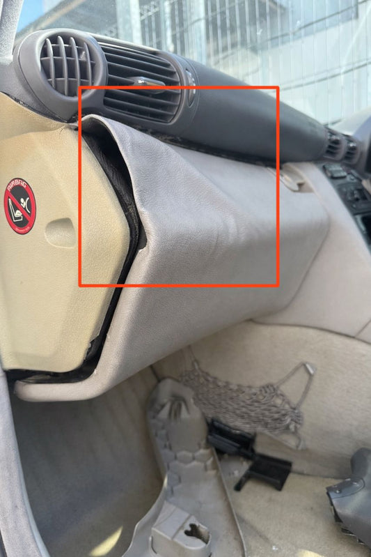M-1303 DASHBOARD PASSENGER LOWER COVER REPAIR (GLUE)