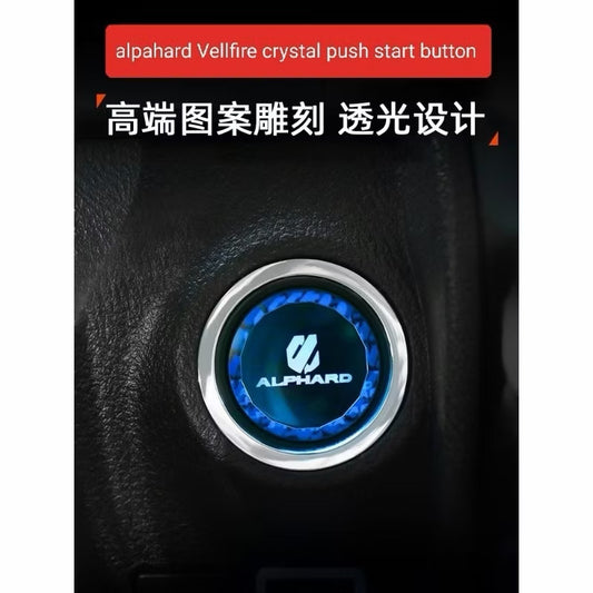 Toyota Alphard Vellfire AGH30 Push Start Crystal Button