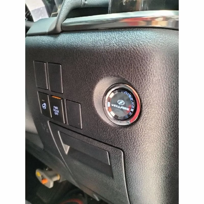 Toyota Alphard Vellfire AGH30 Push Start Crystal Button