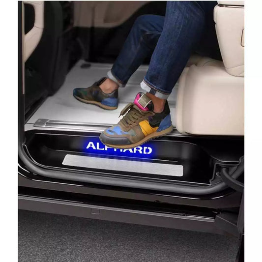 Toyota Alphard Silver Marble/Black alloy Side Steps AGH30