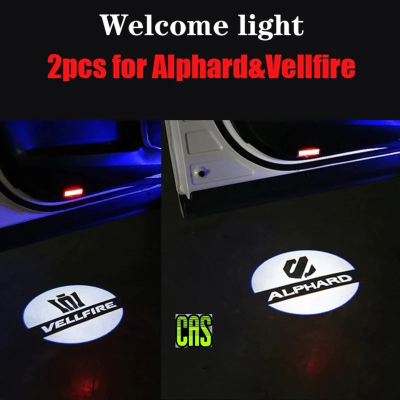 Toyota Alphard Vellfire Front Door Welcome LED Laser Light 2015-2021